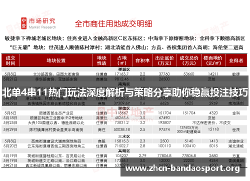北单4串11热门玩法深度解析与策略分享助你稳赢投注技巧